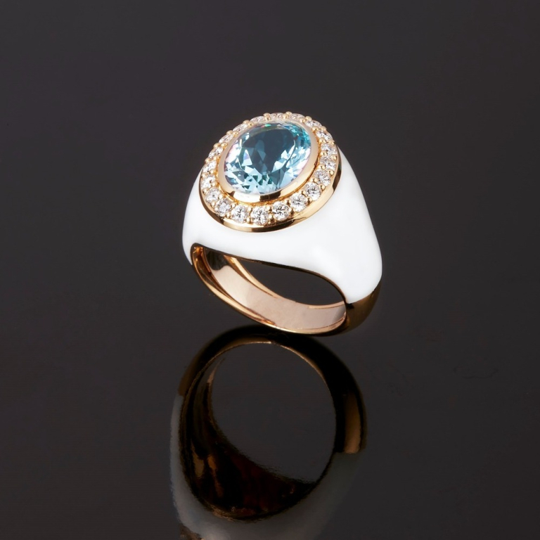 Allegria, Coloured gem and diamond ring